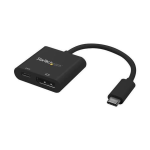 StarTech.com USB C to DisplayPort Adapter with Power Delivery, 4K 60Hz HBR2, USB Type-C to DP 1.2 Monitor/Display Video Converter w/ 60W PD Pass-Through Charging, Thunderbolt 3 Compatible - USB-C Male to DP Female (CDP2DPUCP) - Adattatore DisplayPort - US